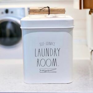 NEW Rae Dunn ‘LAUNDRY ROOM’ Metal Tin Decor - Size 10x5x4